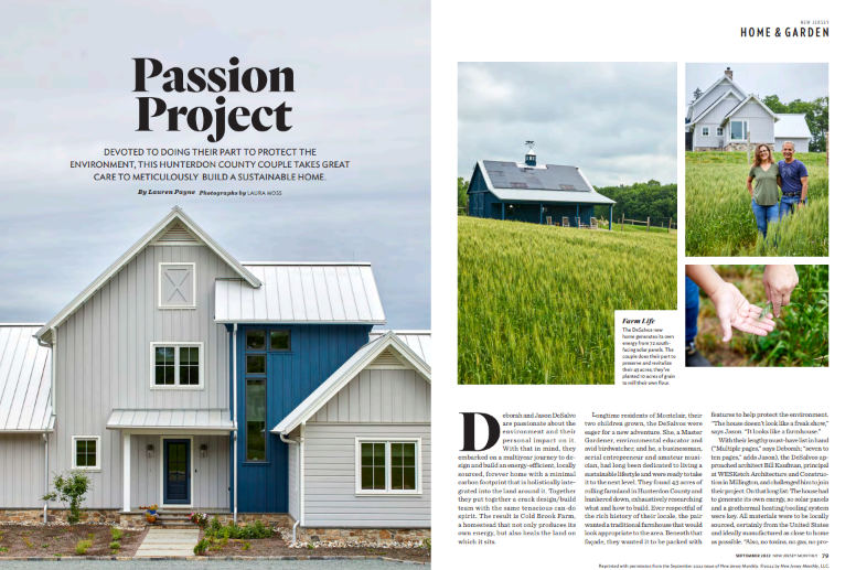 Cold Brook Farm Featured in New Jersey Monthly Magazine